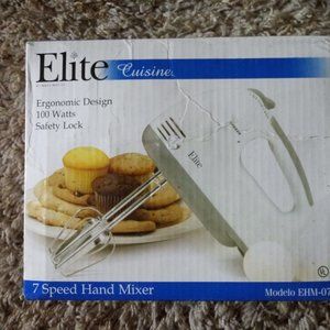 New Elite 7 Speed Hand Mixer in Box